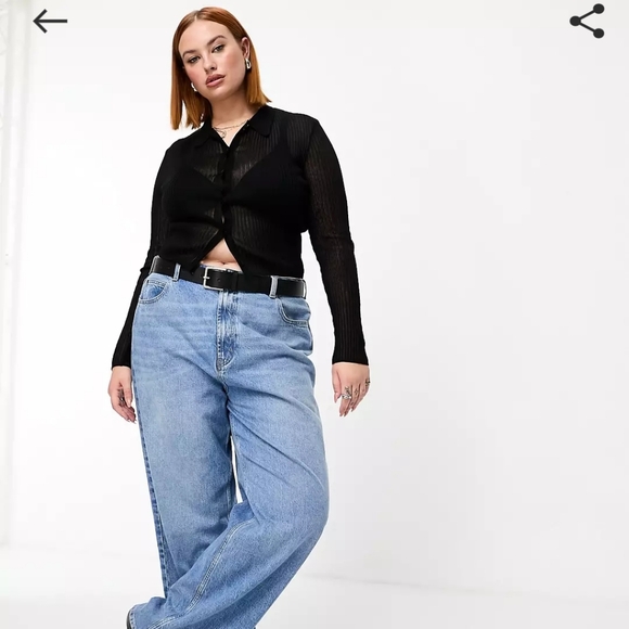 Women's sheer knit top size 14 - Picture 2 of 4